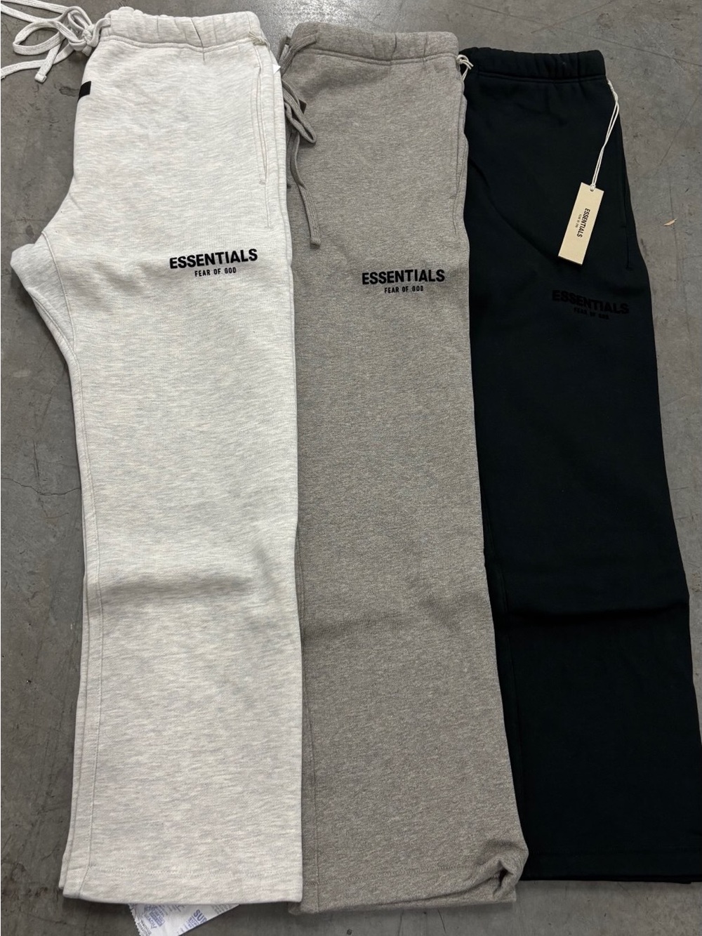 ESSENTIALS Sweatpants - Black, Gray, Light Gray